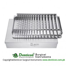 Hegar Uterine Dilators Set of 14 Ref:- GY-405-04 to GY-405-17 With Metal Case Stainless Steel, Standard